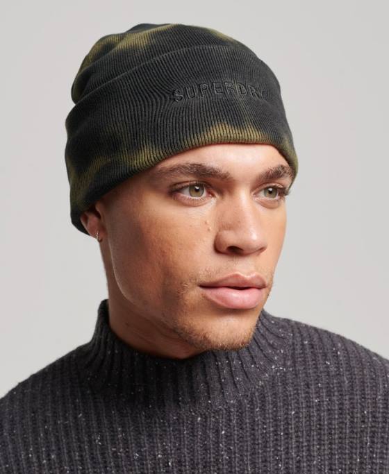 Superdry beanie vopsită accesorii negru bărbați JX0Z1673