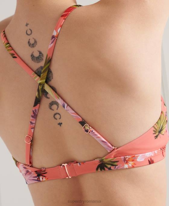 Superdry bikini pentru surf top îmbrăcăminte roz femei JX0Z6637