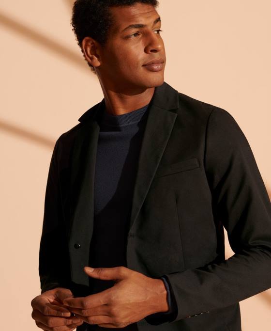 Superdry blazer din bumbac editie limitata îmbrăcăminte negru bărbați JX0Z1173