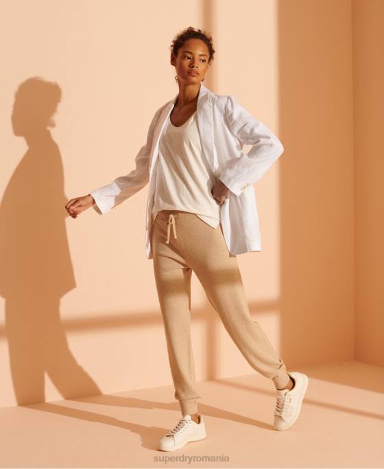 Superdry blazer din cânepă ediție limitată îmbrăcăminte alb femei JX0Z5540