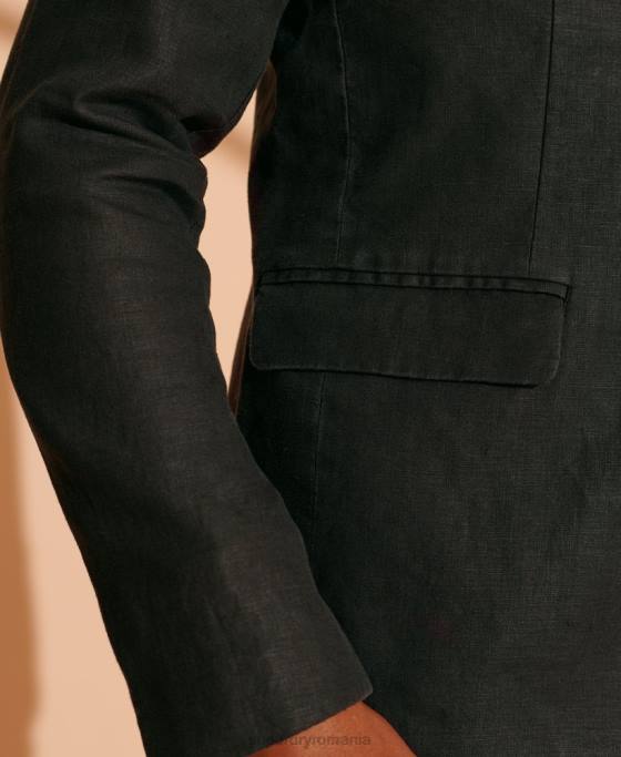Superdry blazer din cânepă ediție limitată îmbrăcăminte negru bărbați JX0Z4737