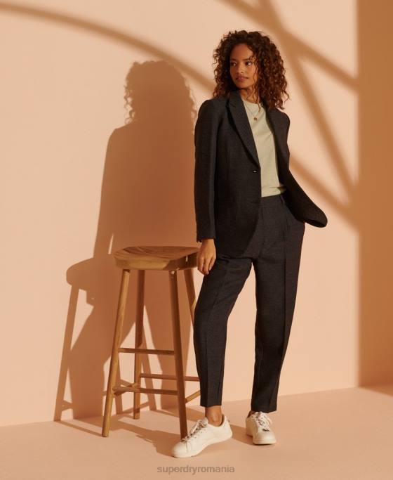 Superdry blazer din lână ediție limitată îmbrăcăminte negru femei JX0Z5475