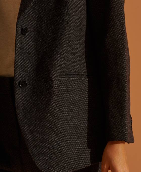 Superdry blazer din lână ediție limitată îmbrăcăminte negru femei JX0Z5475