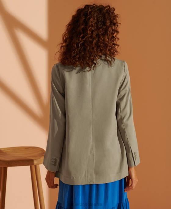 Superdry blazer din tencel ediție limitată îmbrăcăminte bej femei JX0Z5531