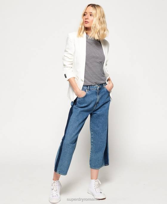 Superdry blazer la superlativ îmbrăcăminte alb femei JX0Z3859