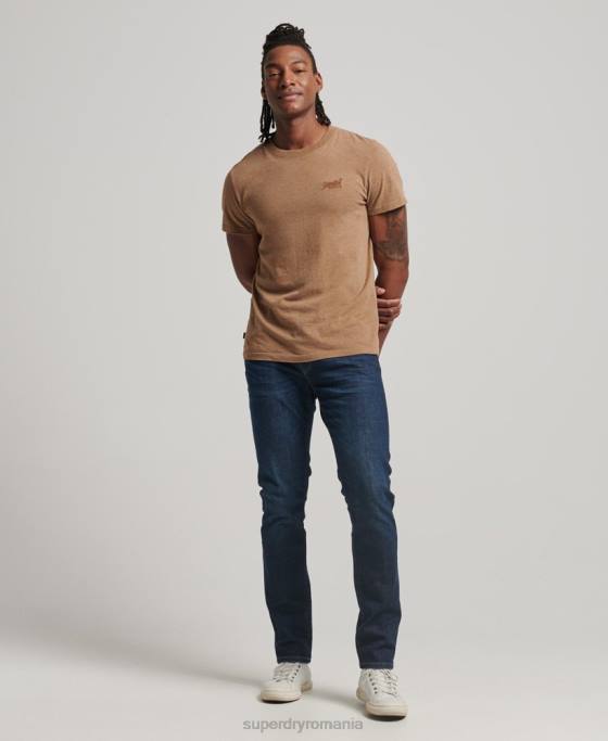 Superdry blugi subțiri din bumbac organic îmbrăcăminte albastru bărbați JX0Z1224