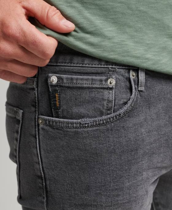 Superdry blugi subțiri din bumbac organic îmbrăcăminte gri bărbați JX0Z1230