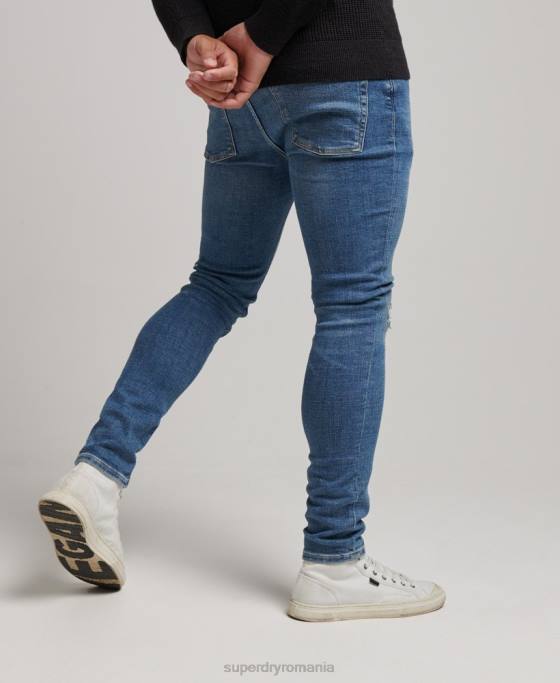 Superdry blugi vintage skinny îmbrăcăminte albastru deschis bărbați JX0Z1223