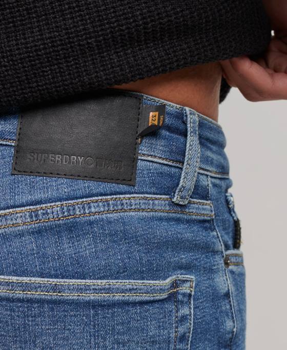Superdry blugi vintage skinny îmbrăcăminte albastru deschis bărbați JX0Z1223