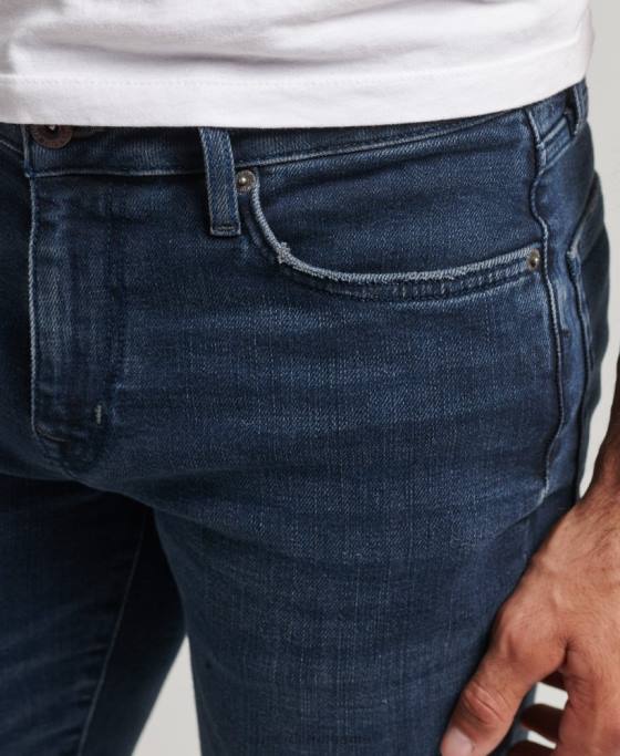 Superdry blugi vintage skinny îmbrăcăminte albastru inchis bărbați JX0Z1206