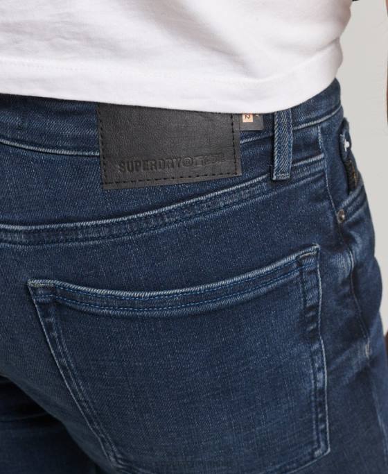 Superdry blugi vintage skinny îmbrăcăminte albastru inchis bărbați JX0Z1206