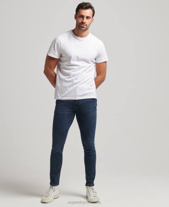 Superdry blugi vintage skinny îmbrăcăminte albastru inchis bărbați JX0Z1206