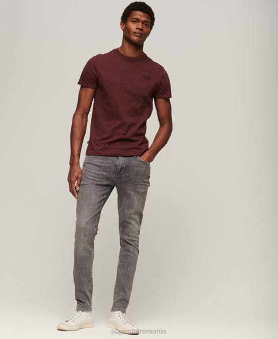 Superdry blugi vintage skinny îmbrăcăminte gri bărbați JX0Z1213