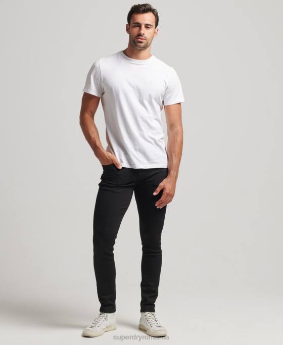 Superdry blugi vintage skinny îmbrăcăminte negru bărbați JX0Z1210