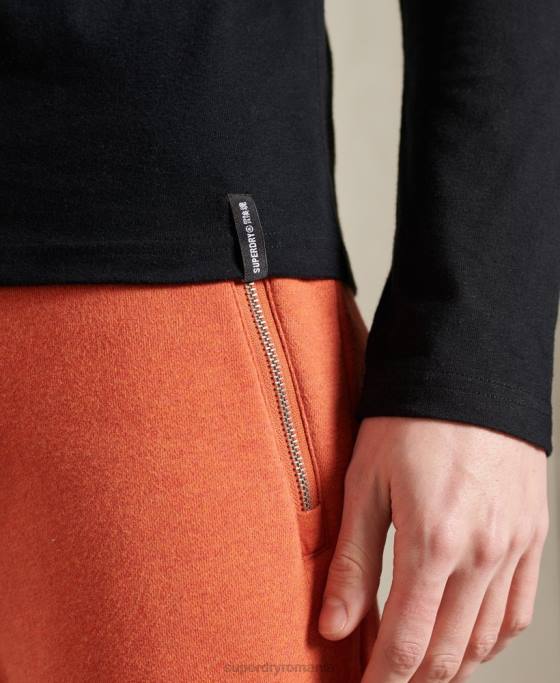 Superdry bluză cu mânecă lungă cu logo vintage itago îmbrăcăminte negru bărbați JX0Z1573