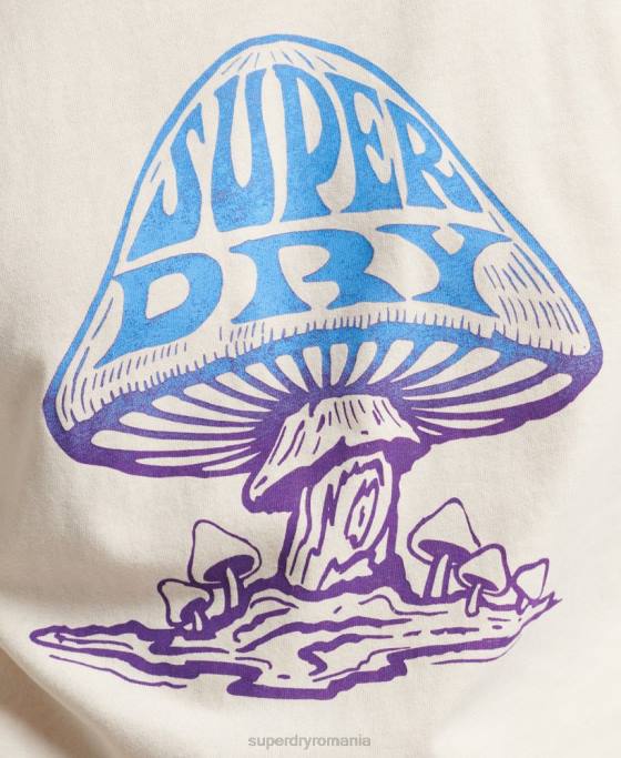 Superdry bluză cu mânecă lungă psych rock îmbrăcăminte cremă bărbați JX0Z1582
