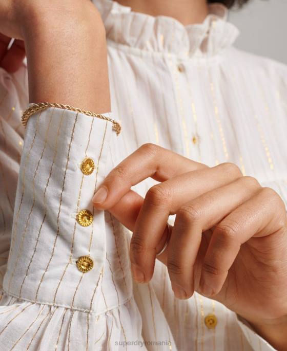 Superdry bluză superioară îmbrăcăminte alb femei JX0Z2195