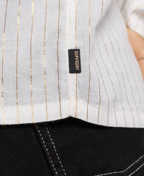 Superdry bluză superioară îmbrăcăminte alb femei JX0Z2195