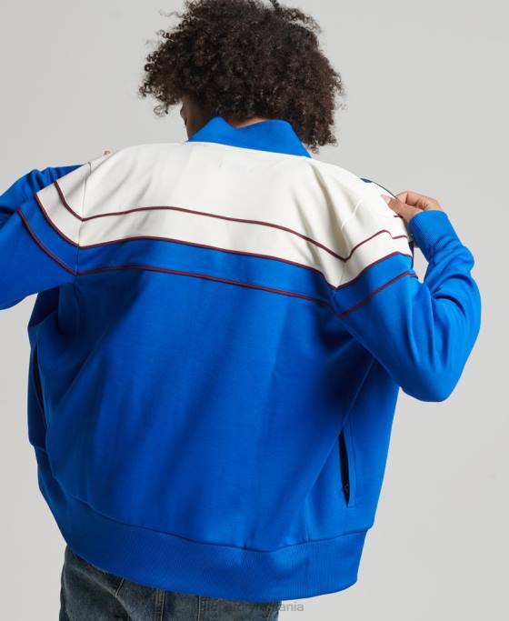 Superdry bluză vintage cu fermoar îmbrăcăminte albastru bărbați JX0Z822