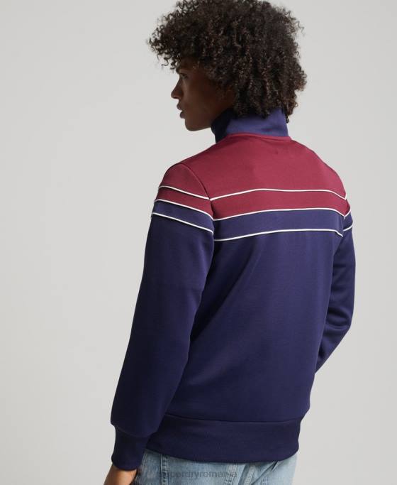 Superdry bluză vintage cu fermoar îmbrăcăminte marina bărbați JX0Z834