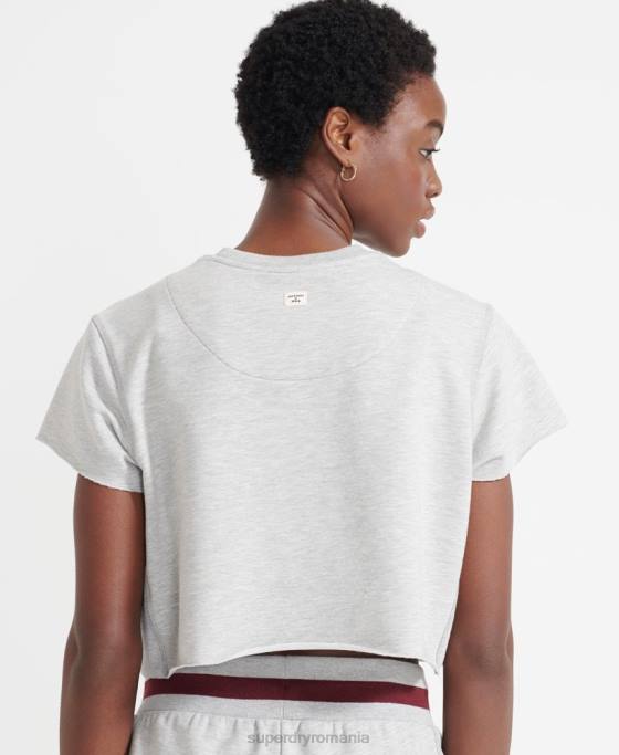 Superdry box de antrenament tăiat transpirație îmbrăcăminte gri femei JX0Z6014