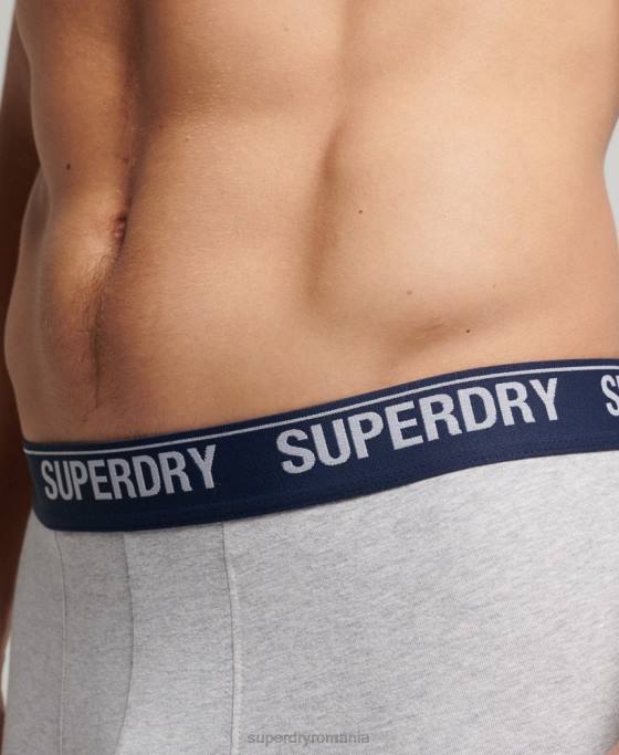 Superdry boxer din bumbac organic pachet dublu îmbrăcăminte galben bărbați JX0Z1749