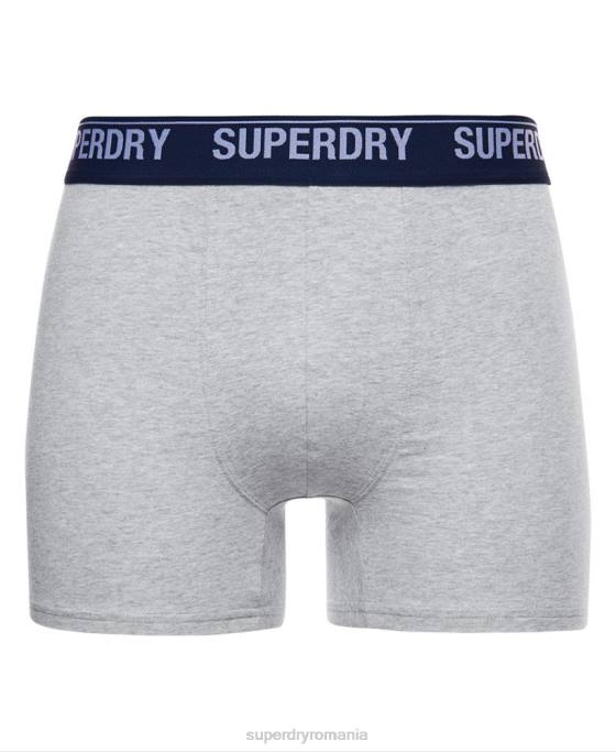 Superdry boxer din bumbac organic pachet dublu îmbrăcăminte galben bărbați JX0Z1749