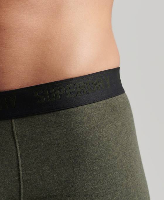 Superdry boxer din bumbac organic pachet triplu multiplu îmbrăcăminte negru bărbați JX0Z1831
