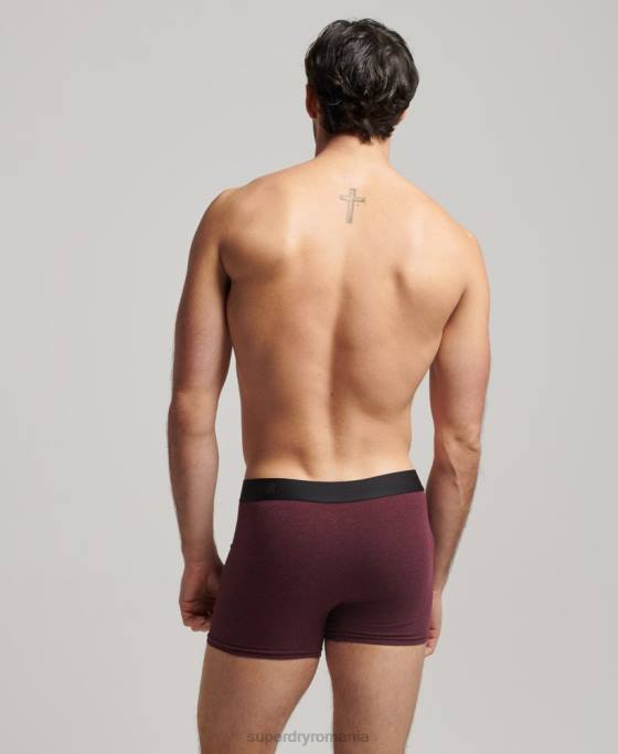 Superdry boxer offset din bumbac organic pachet dublu îmbrăcăminte marina bărbați JX0Z1636