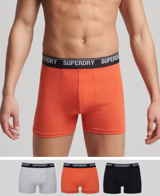 Superdry boxeri din bumbac organic pachet triplu îmbrăcăminte multi bărbați JX0Z1605