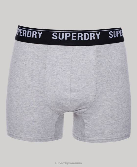 Superdry boxeri din bumbac organic pachet triplu îmbrăcăminte multi bărbați JX0Z1605