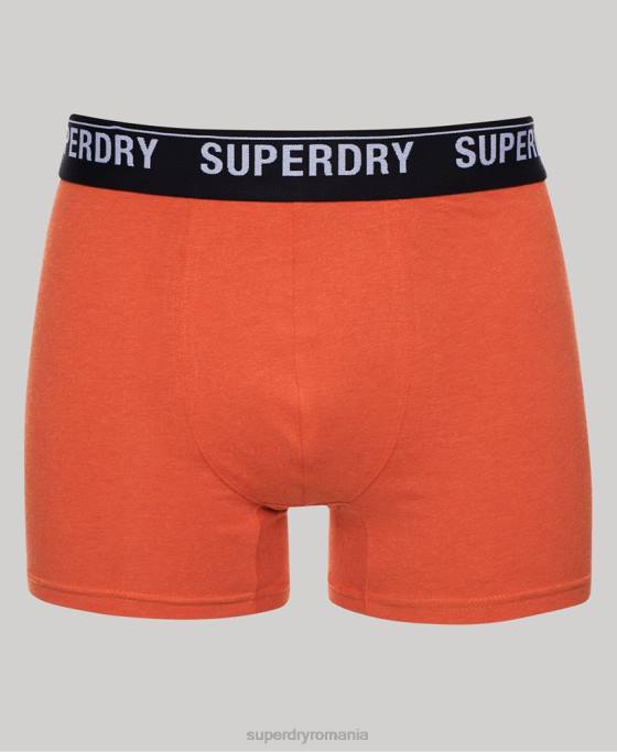 Superdry boxeri din bumbac organic pachet triplu îmbrăcăminte multi bărbați JX0Z1605