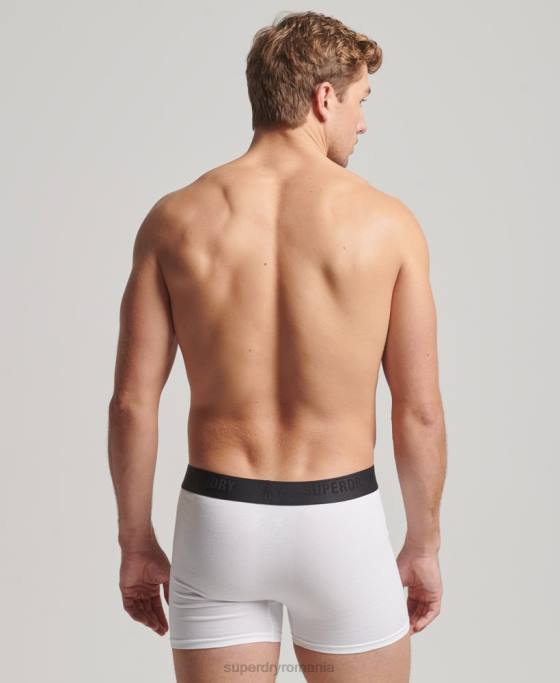 Superdry boxeri din bumbac organic pachet triplu îmbrăcăminte negru bărbați JX0Z1820