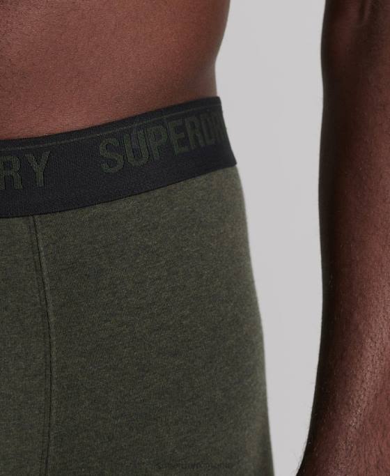 Superdry boxeri din bumbac organic pachet triplu îmbrăcăminte negru bărbați JX0Z1846