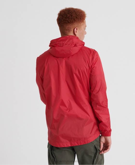 Superdry cagoule împachetabil offshore îmbrăcăminte roșu bărbați JX0Z1186