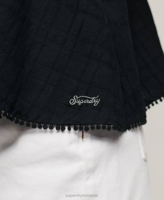 Superdry cami top vintage cu halter îmbrăcăminte marina femei JX0Z2893