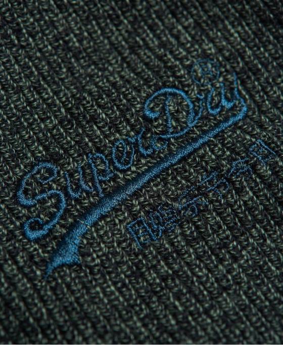 Superdry cască clasică cu logo vintage accesorii verde bărbați JX0Z1815