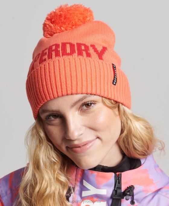 Superdry cască de zăpadă accesorii coral femei JX0Z4109