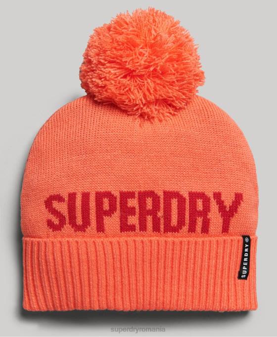 Superdry cască de zăpadă accesorii coral femei JX0Z4109