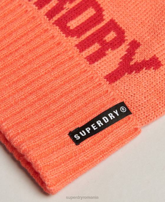 Superdry cască de zăpadă accesorii coral femei JX0Z4109