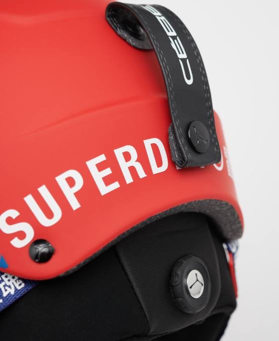 Superdry cebe concurs visor ultimate cască accesorii roșu bărbați JX0Z1402