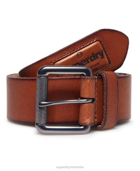 Superdry centura badgeman accesorii bronzat bărbați JX0Z1872
