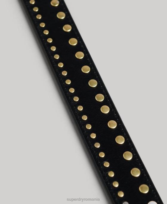 Superdry centura de piele occidentala accesorii negru femei JX0Z4216