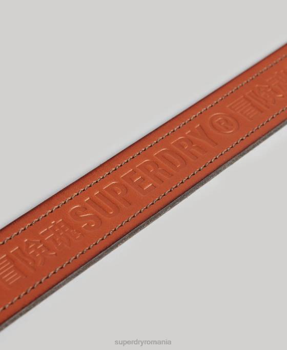 Superdry centura marca vintage accesorii bronzat bărbați JX0Z1592
