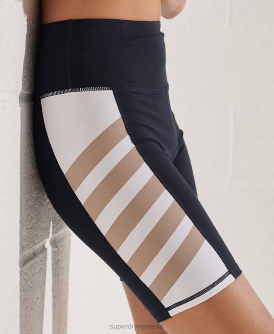 Superdry ciclu de viață activ scurt îmbrăcăminte marina femei JX0Z3143