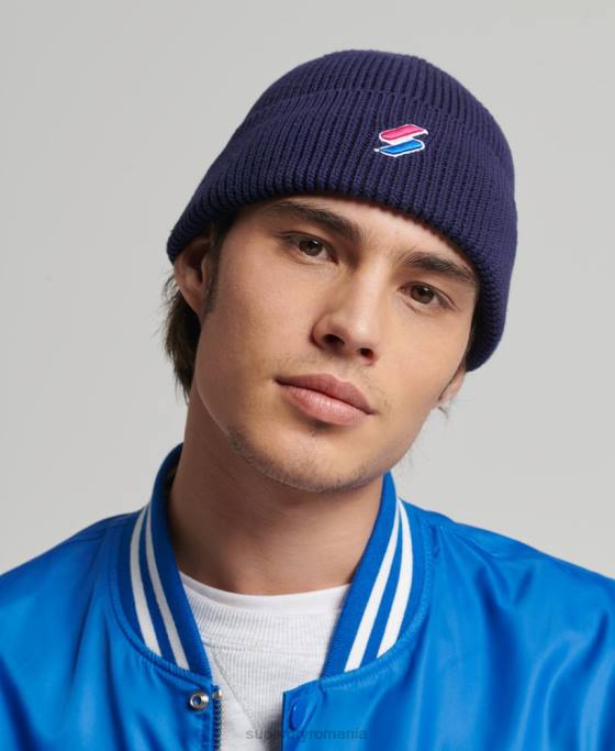 Superdry cod beanie accesorii marina bărbați JX0Z1793