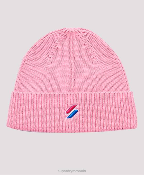 Superdry cod beanie accesorii roz bărbați JX0Z6406