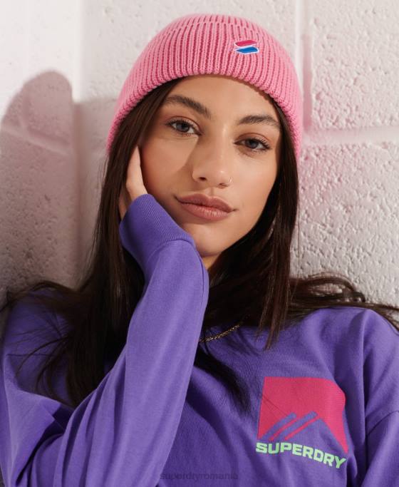 Superdry cod beanie accesorii roz bărbați JX0Z6406