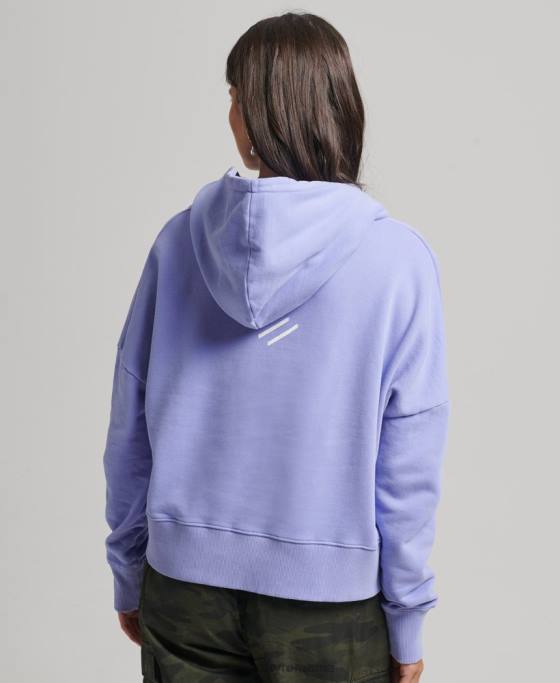 Superdry cod core sport crop box hanorac îmbrăcăminte Violet femei JX0Z6071