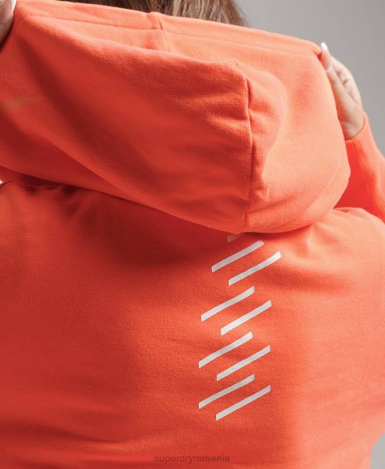 Superdry cod core sport crop box hanorac îmbrăcăminte roz femei JX0Z5937